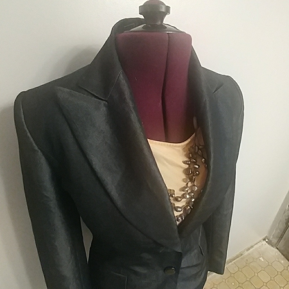 Like New Shimmer Gray Antonio Melani Blazer Size 0